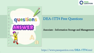 Try Free DELL EMC DEA-1TT4 Questions and Answers