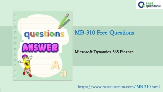 Try Free Microsoft MB-310 Questions and Answers