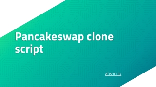 Pancakeswap clone script