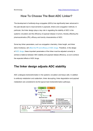 How To Choose The Best ADC Linker