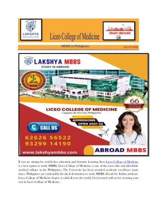 Liceo College of Medicine