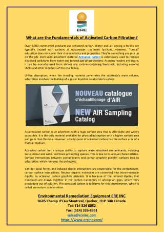 What are the Fundamentals of Activated Carbon Filtration