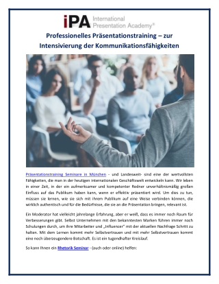 Rhetorik Seminar