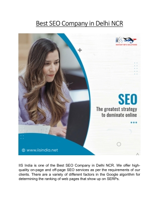 Best SEO Company in Delhi NCR