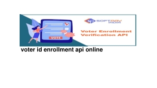 voter id enrollment api online