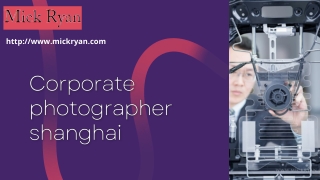 Corporate Photographer Shanghai