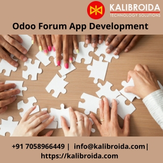 Odoo Forum App Development Services | Kalibroida