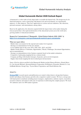 Humanoids Market Forecasts to 2028