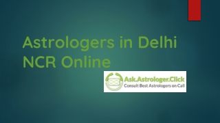 Astrologers in Delhi PPT