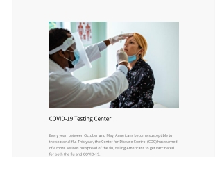 Covid-19 Testing Center