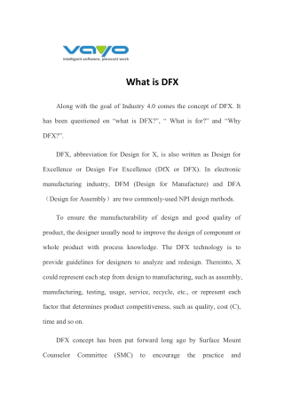 What is DFX | Vayo