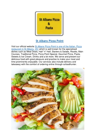 $5 off - St Albans Pizza Point delivery and takeaway Menu,VIC