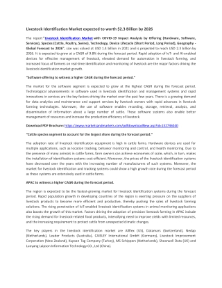 Livestock Monitoring Market