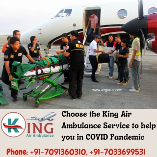 Pick Foremost Air Ambulance services in Kolkata through the King