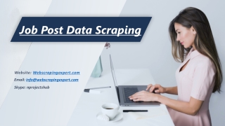 Job Post Data Scraping