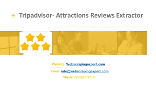 Tripadvisor- Attractions Reviews Extractor