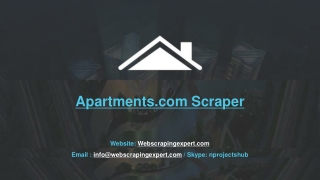 Apartments.com Scraper