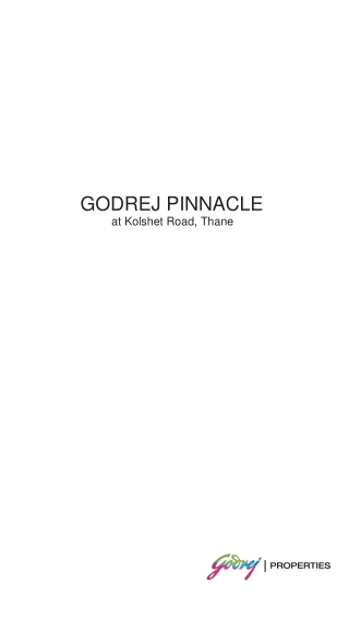 Godrej Pinnacle Kolshet Road, Thane Brochure