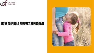 HOW TO FIND A PERFECT SURROGATE