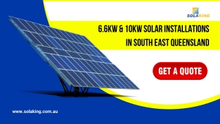 6.6KW & 10KW Solar Installations in South East Queensland