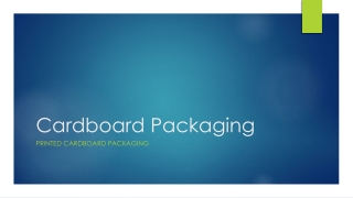Cardboard Packaging