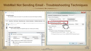 WebMail Not Sending Email - Troubleshooting Techniques