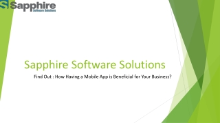 Find Out  How Having a Mobile App is Beneficial for Your Business