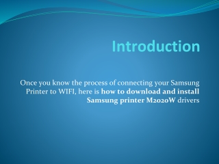how to install samsung printer drivers