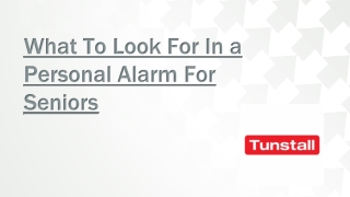 What To Look For In a Personal Alarm For Seniors