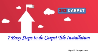 7 Easy Steps to do Carpet Tile Installation