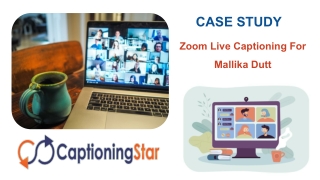 Zoom Live Captioning For Mallika Dutt