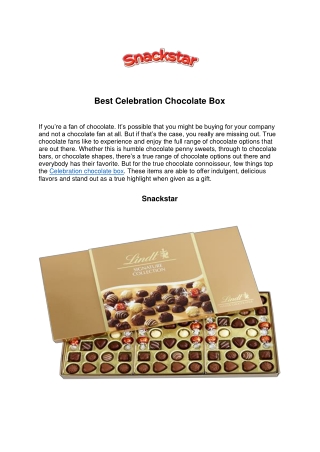 Best Celebration Chocolate Box