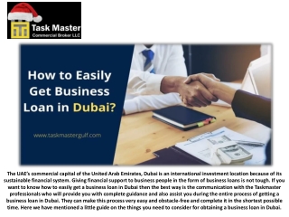 How to Easily Get a Business Loan in Dubai