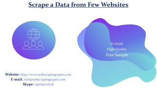 Scrape a Data from Few Websites