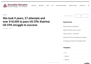 She took 9 years, 27 attempts and over $18,000 to pass US CPA |Katrina| US CPA s