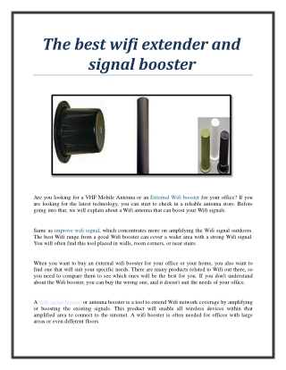 The best wifi extender and signal booster
