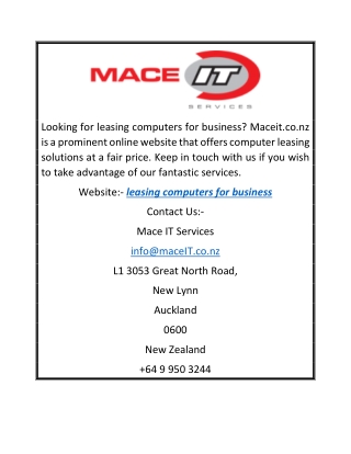 Leasing Computers For Business Maceit.co.nz