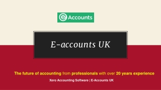 Xero Accounting Software | E-Accounts UK