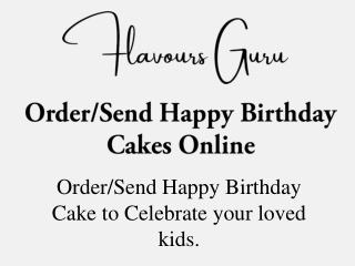Online Birthday Cakes for Kids in Delhi NCR