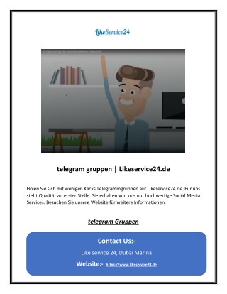 telegram gruppen | Likeservice24.de