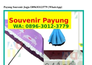 Payung Souvenir Jogja 08ᑫ6.З0l2.З77ᑫ{WhatsApp}