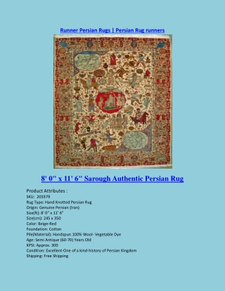 Runner Persian Rugs | Persian Rug runners