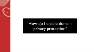 Domain Name Privacy Protection