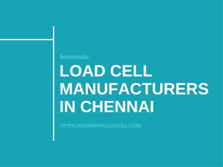 Load cell manufacturers in Chennai