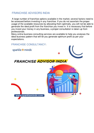 Franchise Advertising -Sparkleminds