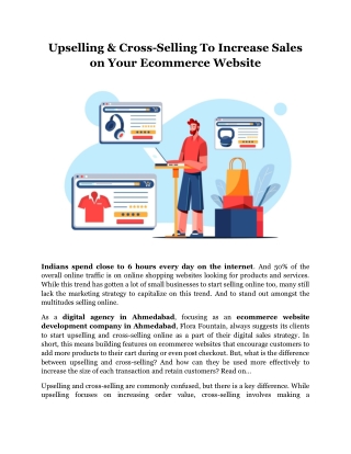 Upselling & Cross-Selling To Increase Sales on Your Ecommerce Website