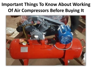 Explanation of how positive and dynamic displacement Air Compressor work
