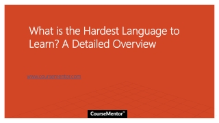 What is the Hardest Language to Learn