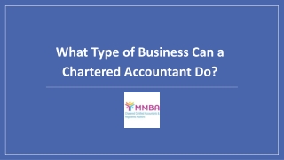 What Type of Business Can a Chartered Accountant Do?