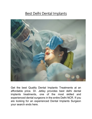 Best Delhi Dental Implants